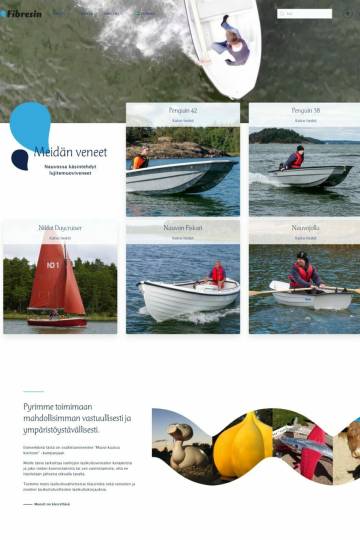 Fibresin boats web site