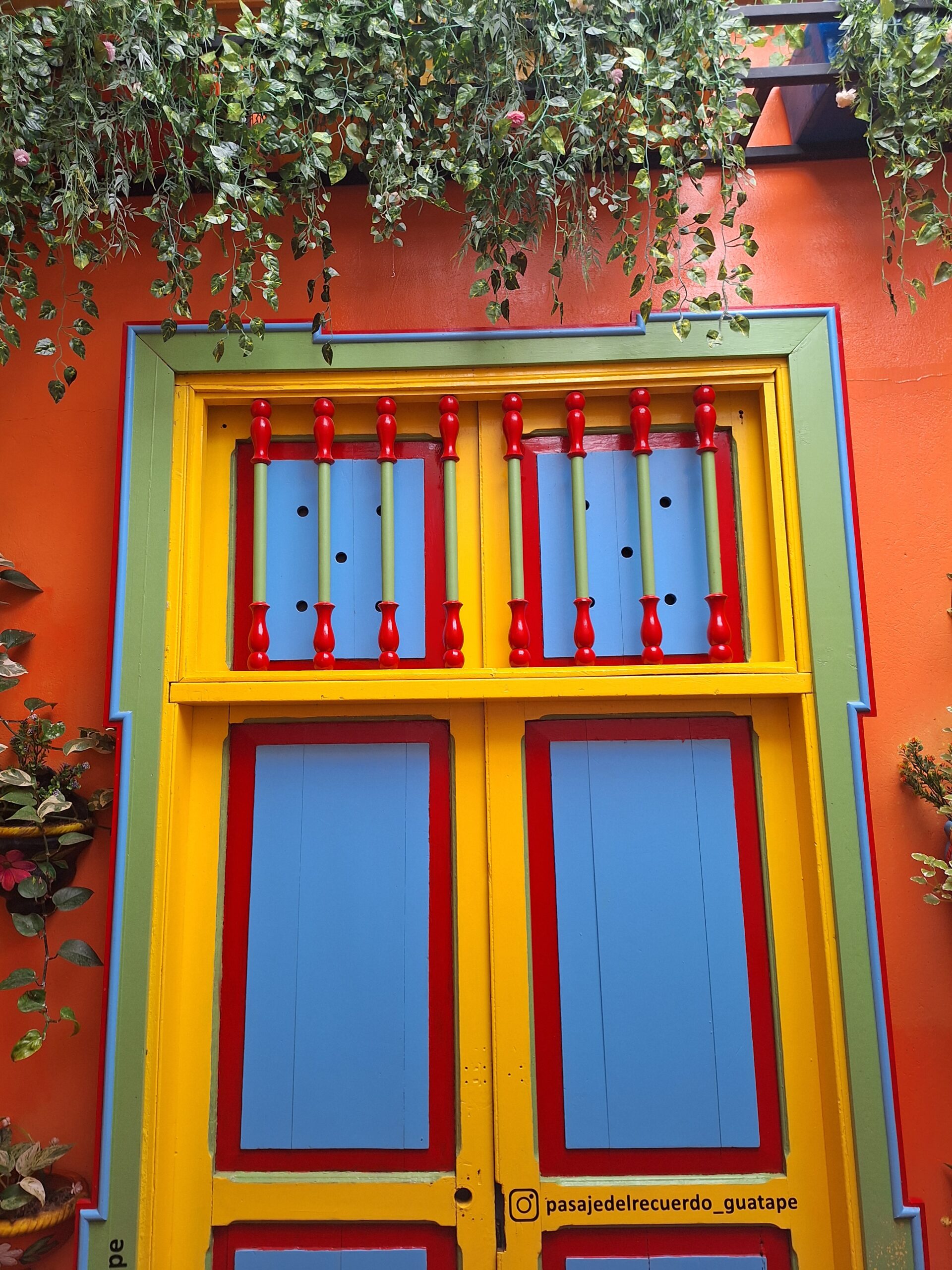 A beautiful colombian colonial style window