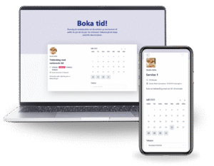 Bokingskalender laptop telefon