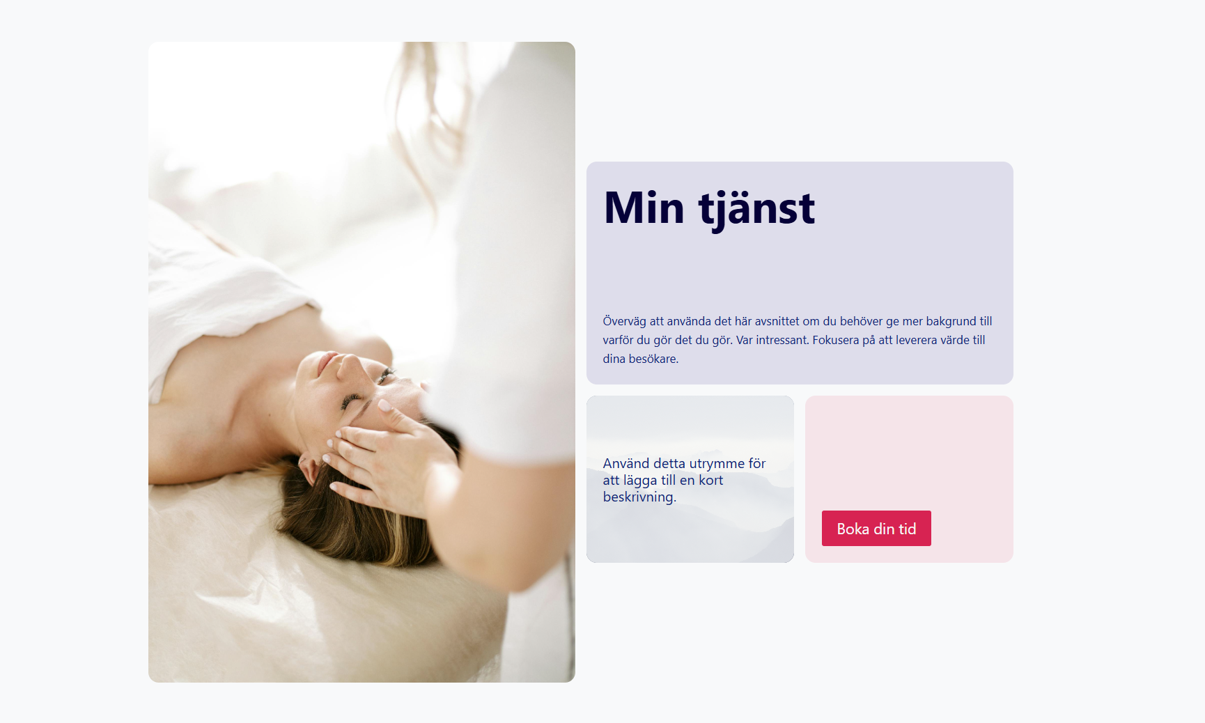 Bokningskalender hero