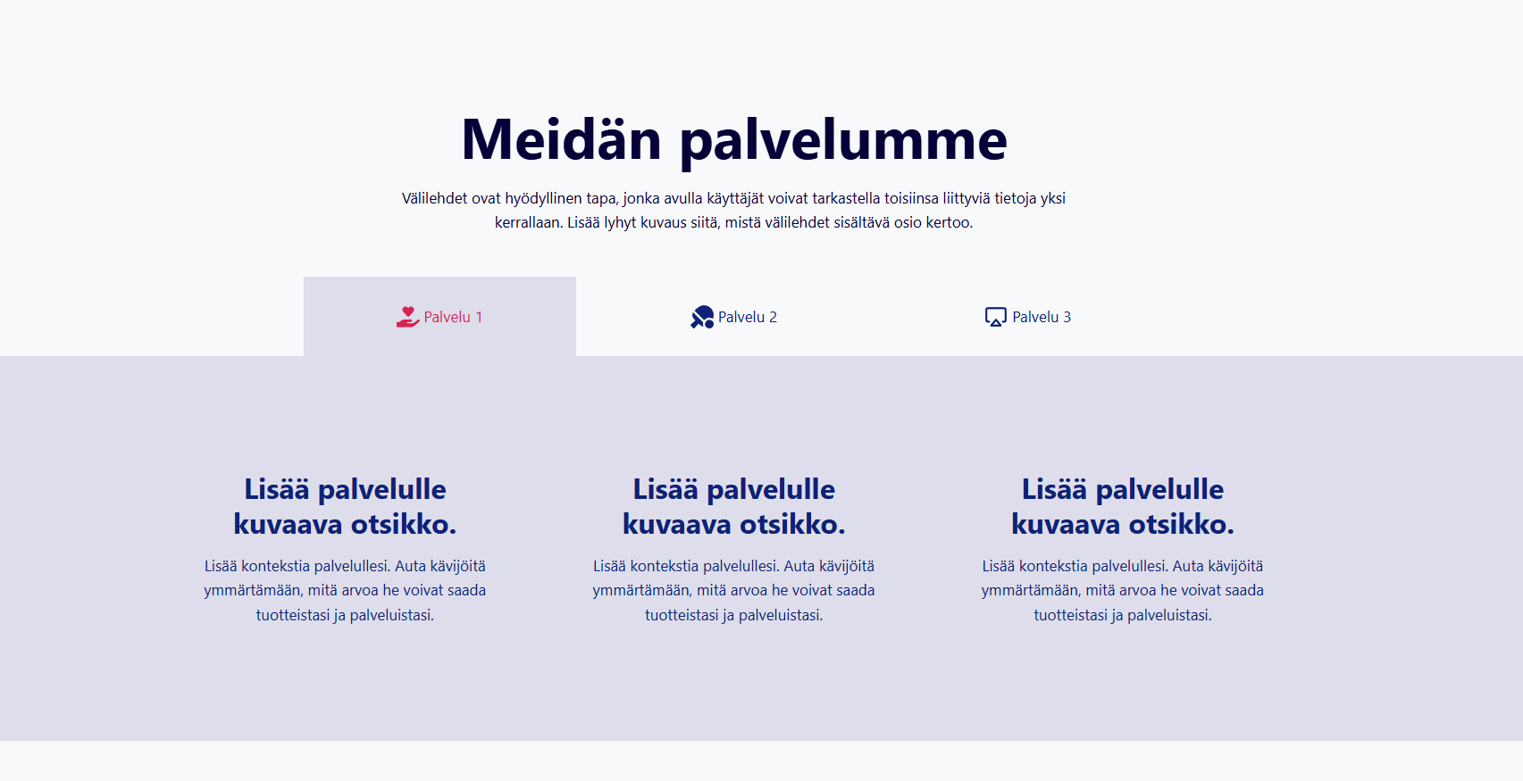 Palveluiden esittely