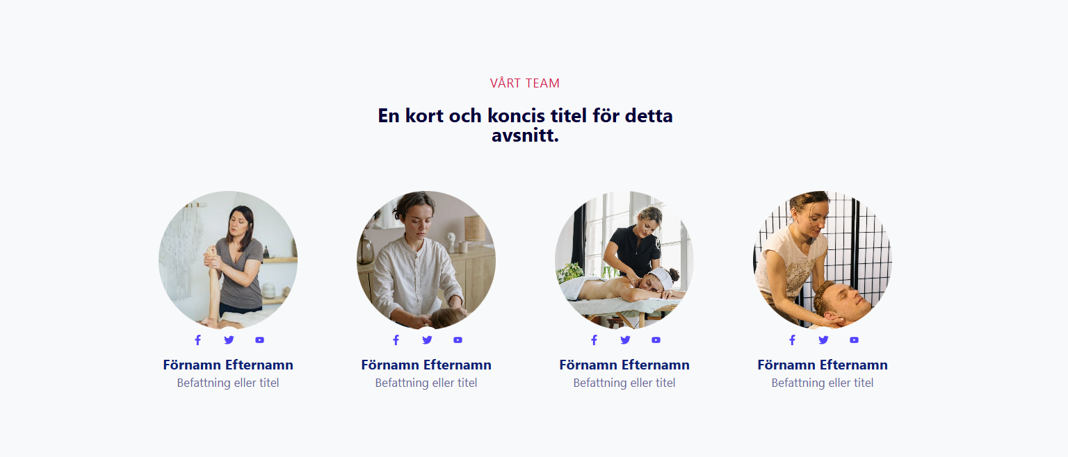 Presentation av ditt team