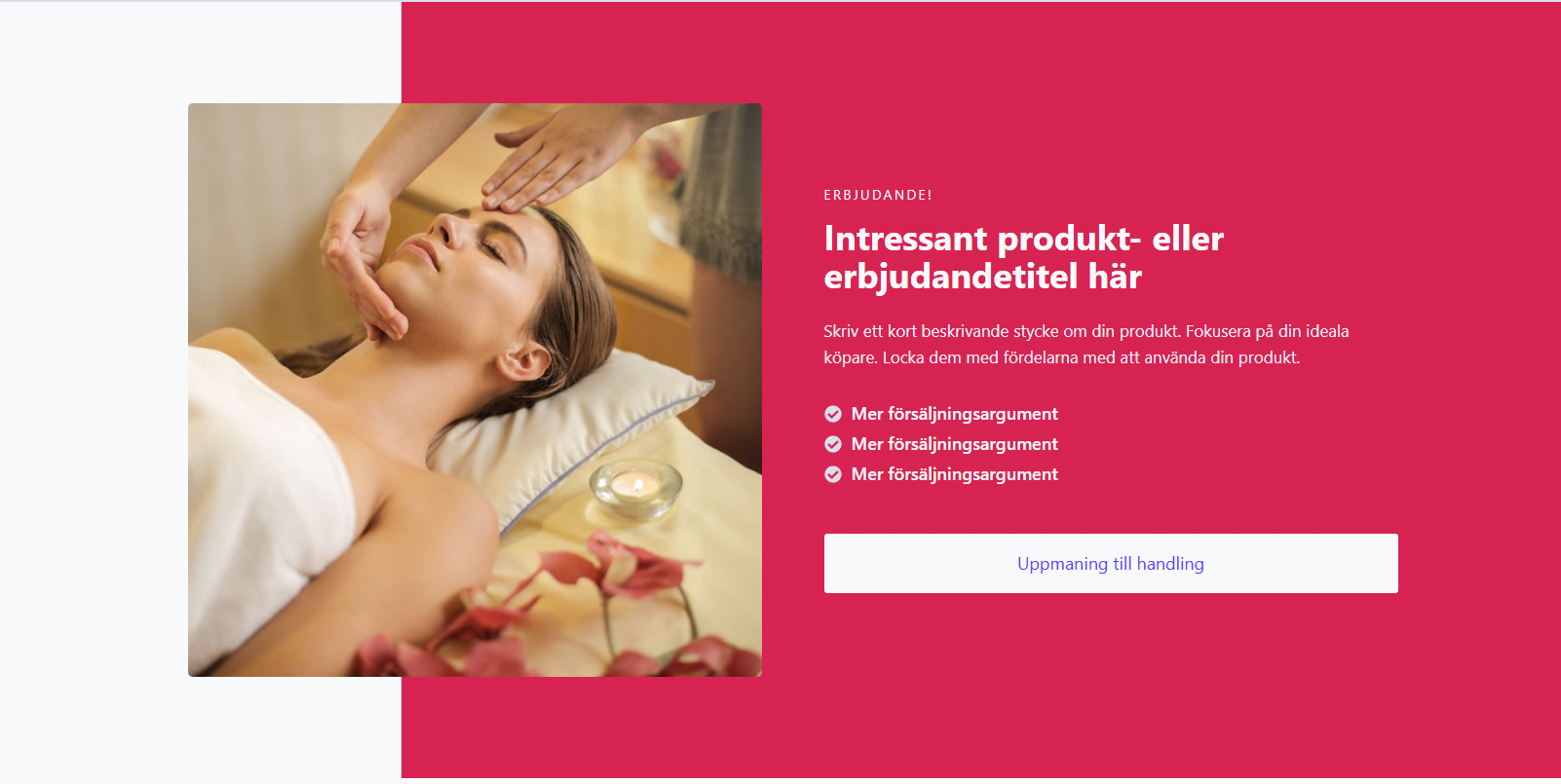 Sektion för erbjudanden