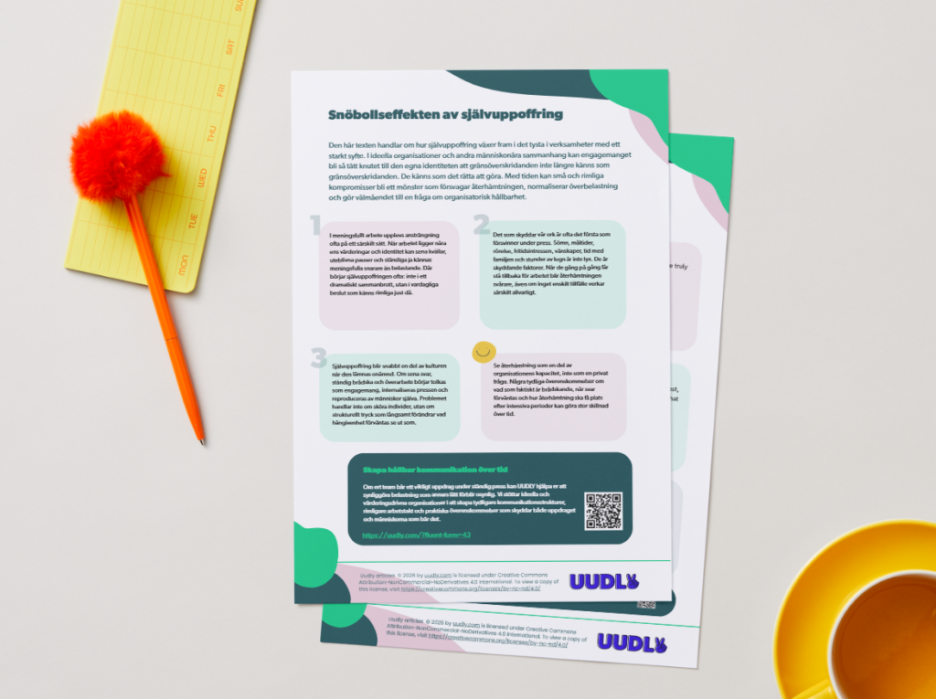 Snöbollseffekten av självuppoffring när det kostar att göra gott bilden