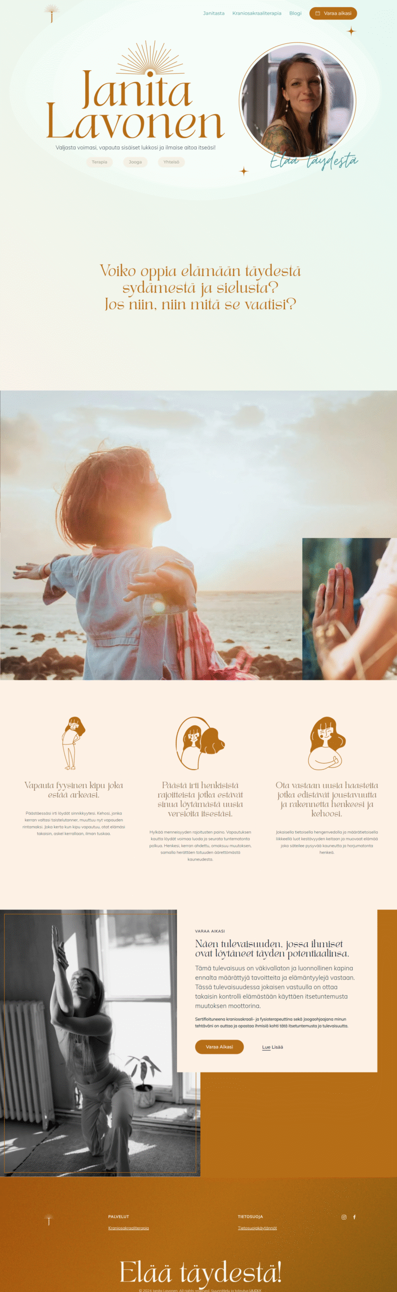 janitalavonen.fi kotisivujen suunnittelu