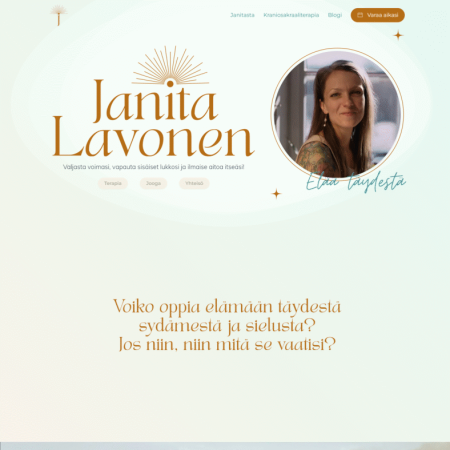 janitalavonen.fi kotisivujen suunnittelu