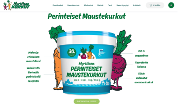 Screenshot of myrttinen kurkut