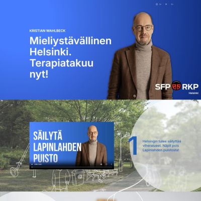 Campaign site for Kristian Wahlbeck by UUDLY