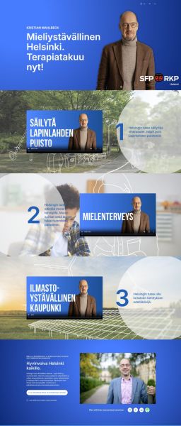 Campaign site for Kristian Wahlbeck by UUDLY