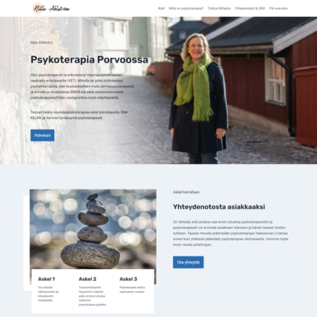 nillaahlstrom.fi web page