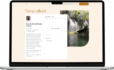 varauskalenteri kalenterinakyma laptop janita