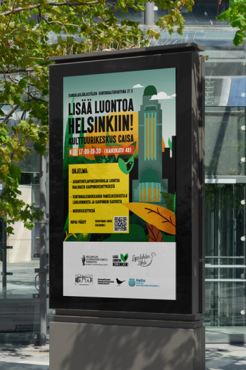 Lisää luontoa helsinkiin juliste by UUDLY