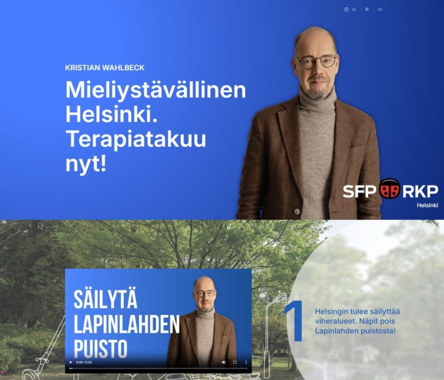 Poliittinen vaikuttaja Kristian Wahlbeck