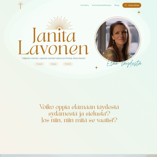 Kraniosakraaliterapeutti Janita Lavonen