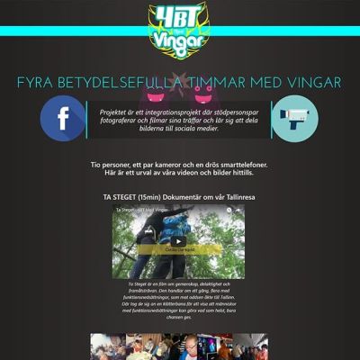 Web Design 4BT Med Vingar Project Website