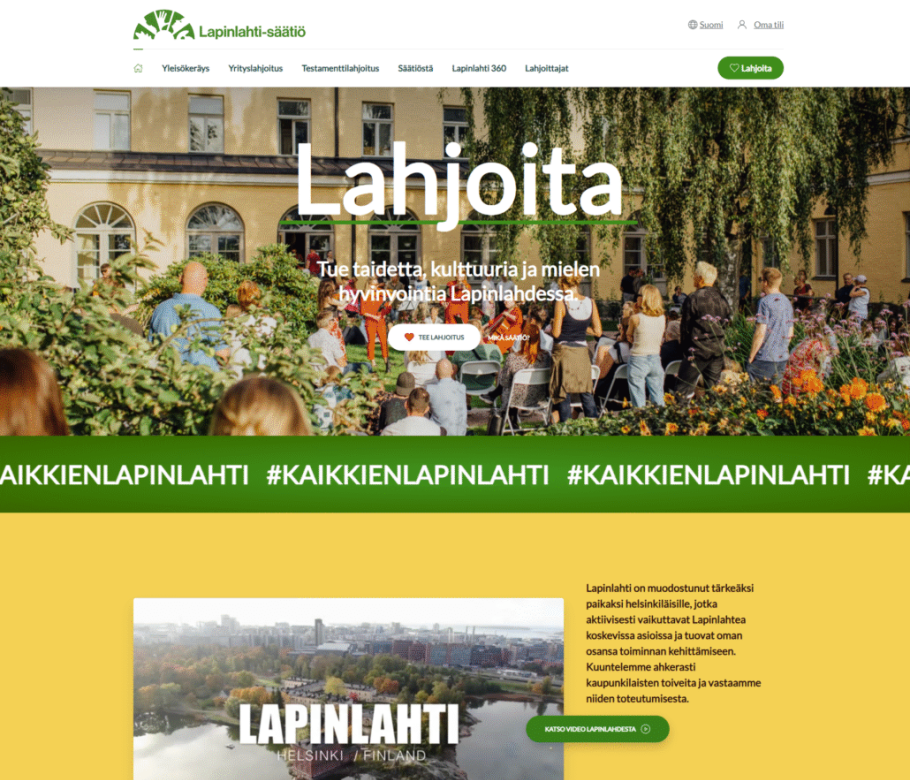 Lapinlahti Säätiö – Varainhankinta