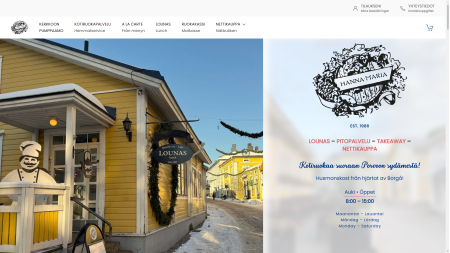 Hanna Maria Ravintola kotisivu