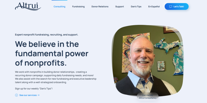 Altrui.org-consultancy and fundraising website