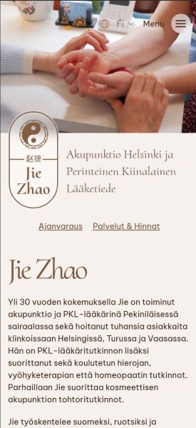 jiezhao-tcm.com kotisivu mobiili