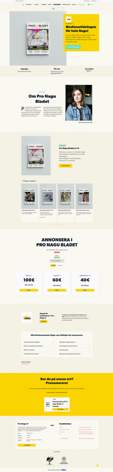 nagubor.fi nagu bladet annosförsäljning sköts via nätbutiken