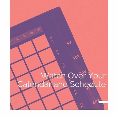 How to organize your calendar