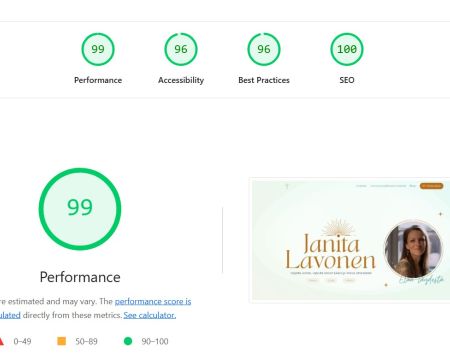 janitalavonen.fi pagespeed desktop