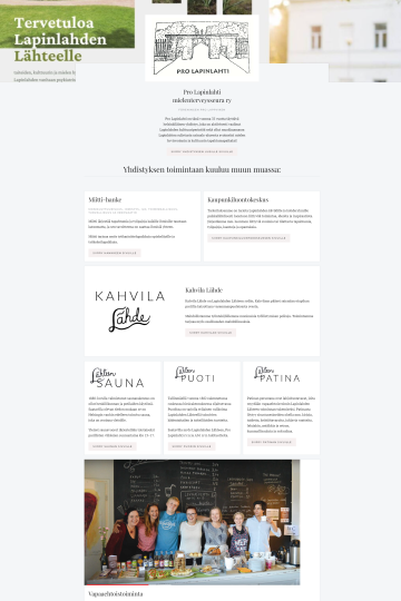 prolapinlahtiry.fi website
