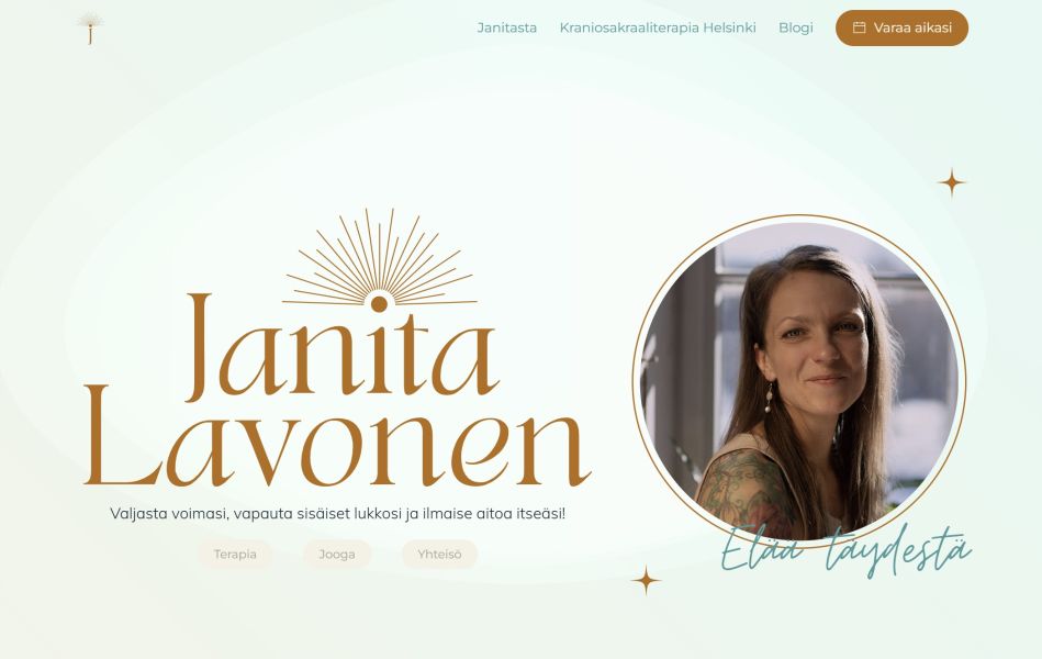 Janitalavonen.fi hero screenshot
