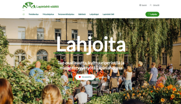 Kuvakaappaus Lapinlahti Säätiön kotisivusta.